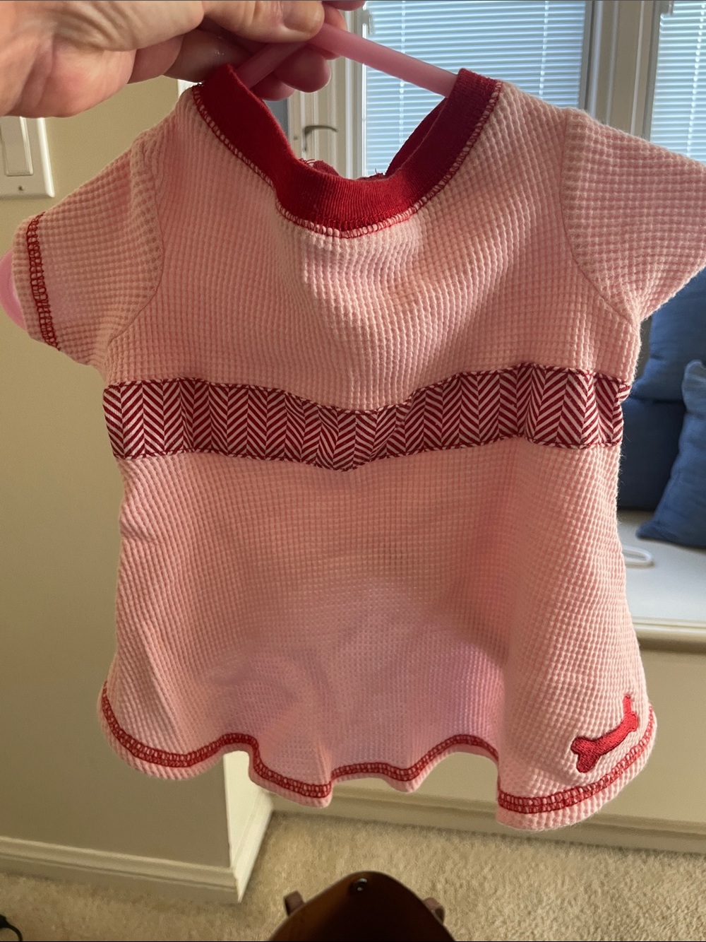 Pink & Red Female Dog Dress